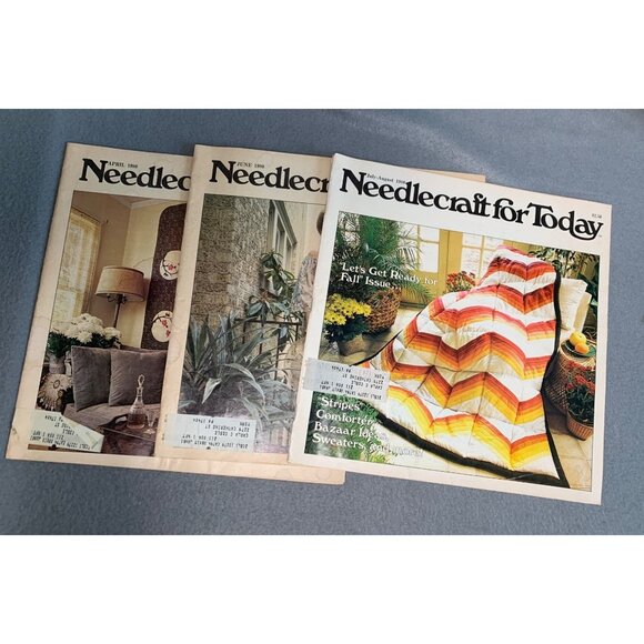 Vintage Needlecraft For Today Magazines - 1980 Collection For Needlework Lovers - Picture 5 of 6